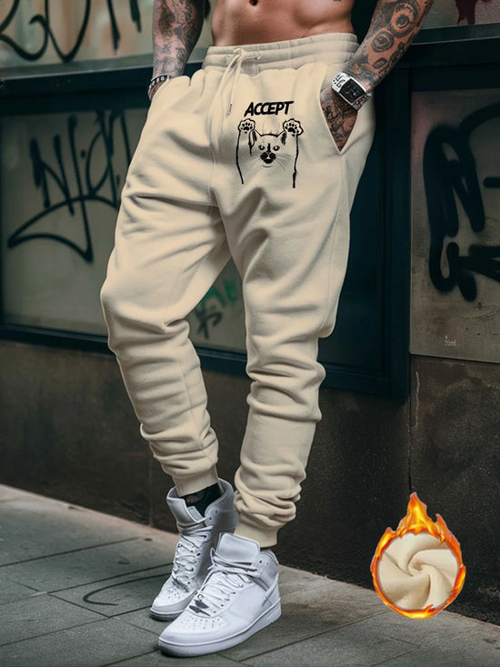 Mens Print Lounge Pants  New Style Autumn Winter  Male Fashion Streetwear Casual Comfort Fitness Sporty Sweatpants