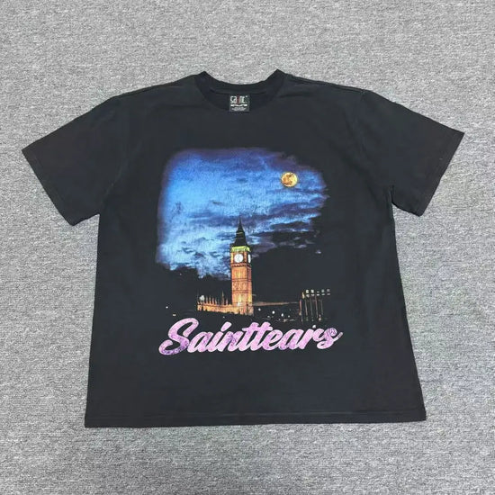 Mens Clothing vintage distressed washed T shirt men&