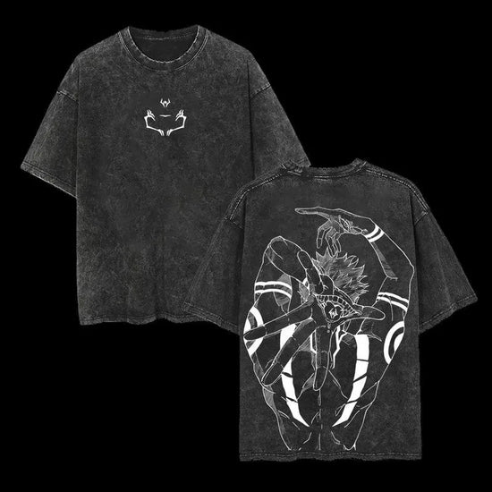 Mens Washed  New Arrival Clothes Tee Shirt Graphic T-Shirts Men Tshirt for Men Ropa Hombre Anime Jujutsu Kaisen Ryomen Sukuna